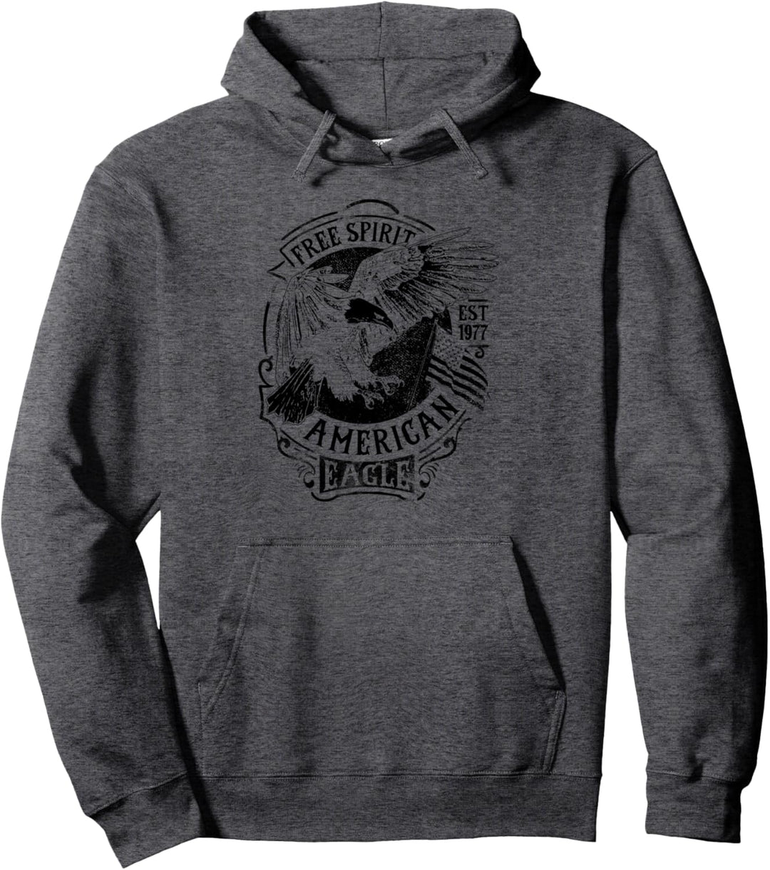 American Eagle - Motorradfahrer und Biker Pullover Hoodie