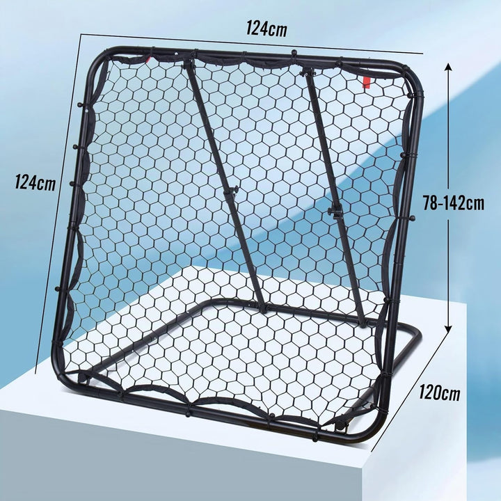 Leogreen Rebounder für Fussball, Fussball Rebounder Jugendlich, Teleskopische Stufenlose Einstellung