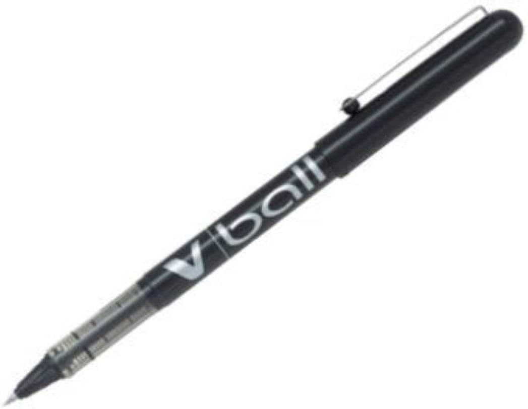 Pilot VB5 Tintenroller 0,5 mm Schreibspitze 0,3 mm Strichbreite 12 Stück schwarz Noir, Noir