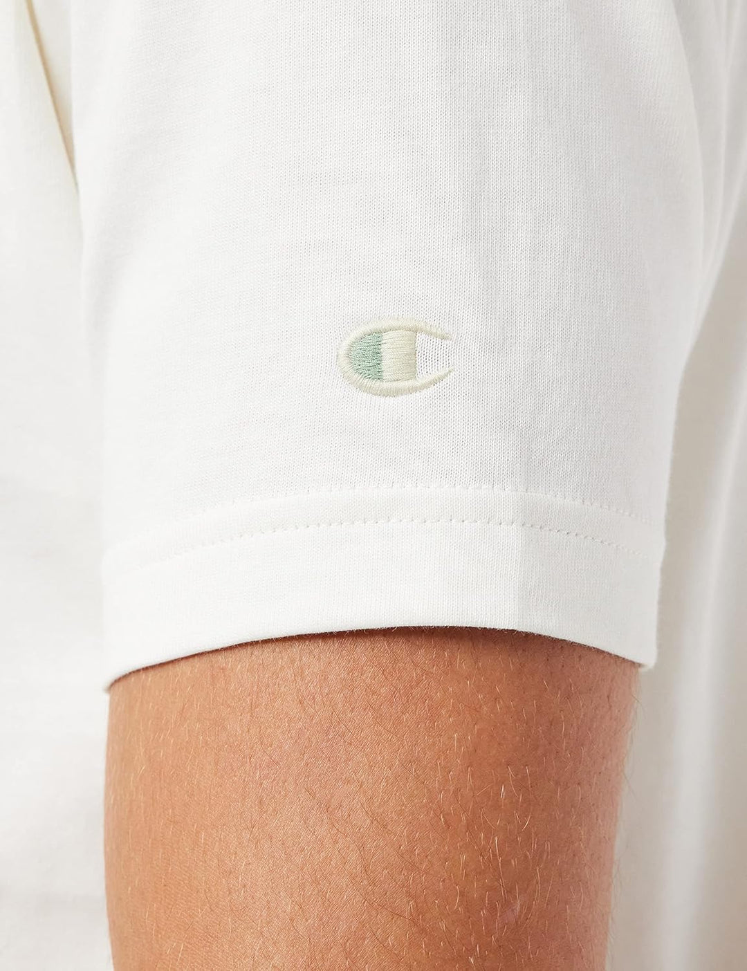 Champion Herren Eco Future S-s T-Shirt XXS Cremefarben, XXS Cremefarben