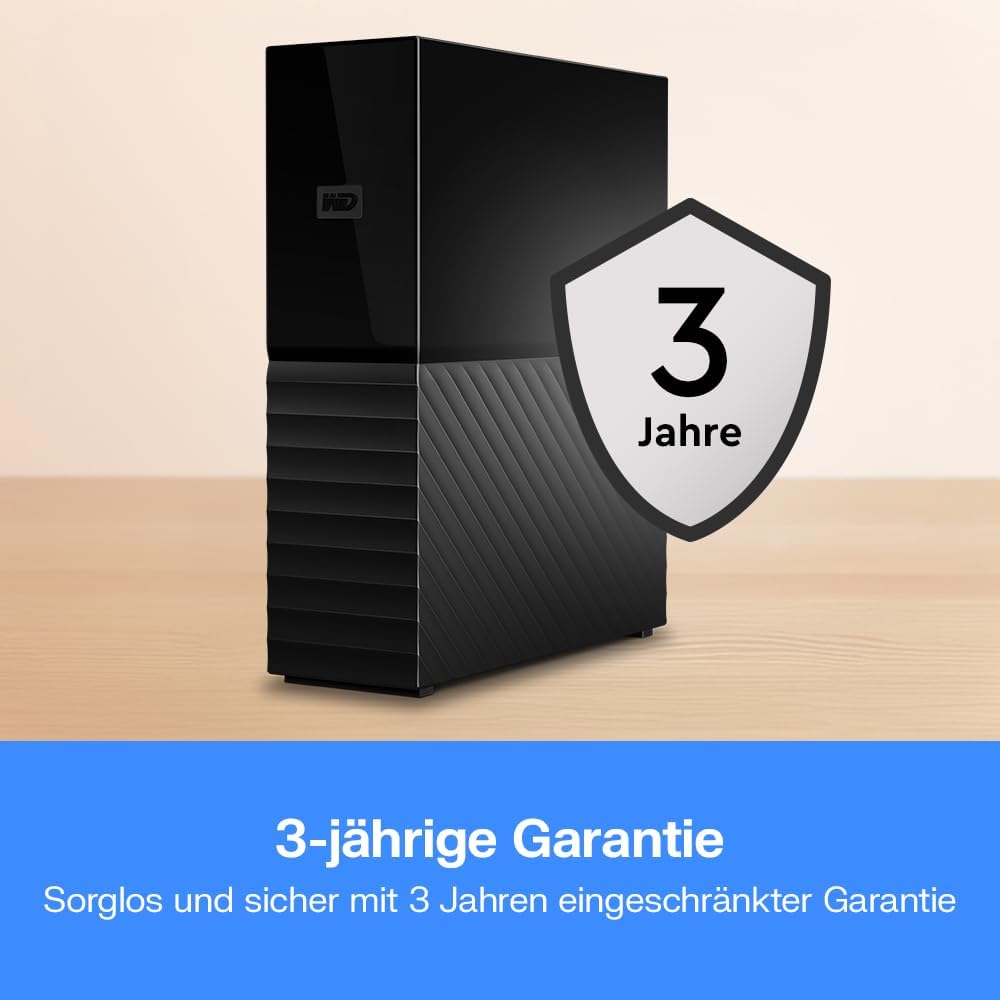 WD My Book 18 TB USB 3.0 Desktop-Festplatte mit Passwortschutz (Desktop-Speicher, Sicherungssoftware