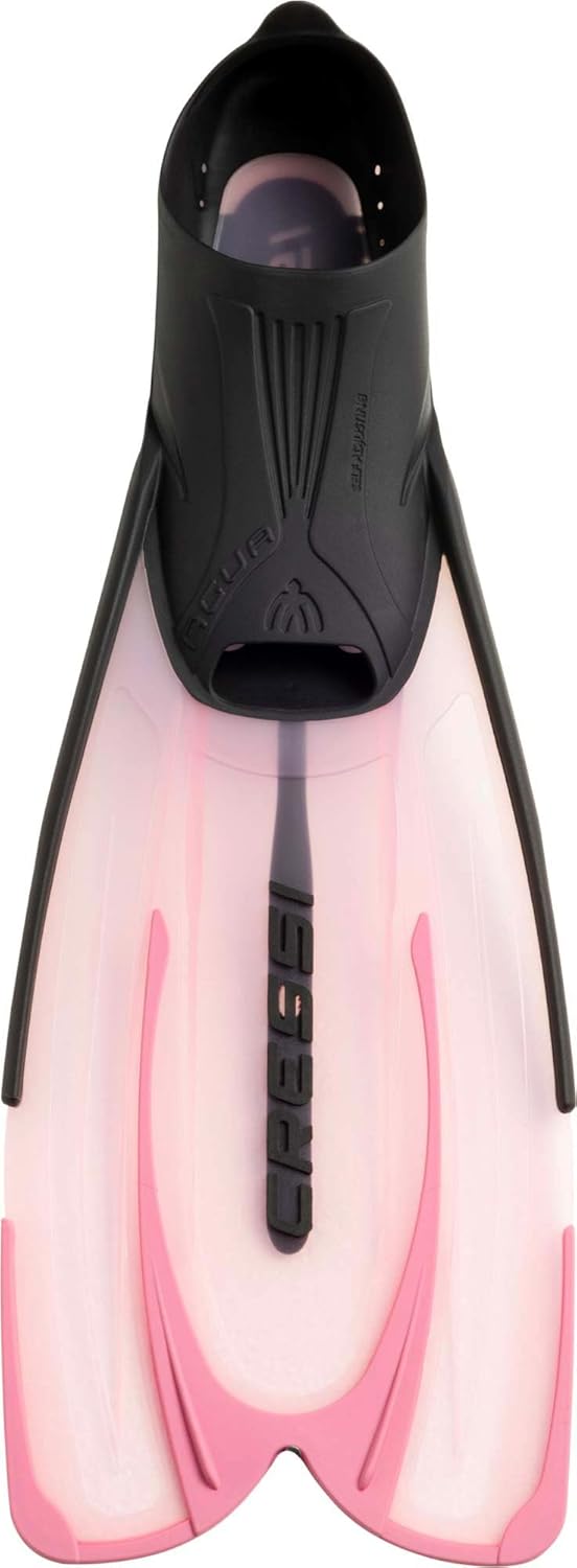 Cressi Agua Premium Flossen Self Adjusting zum Tauchen, Apnoe, Schnorcheln und Schwimmen Rosa 31/32