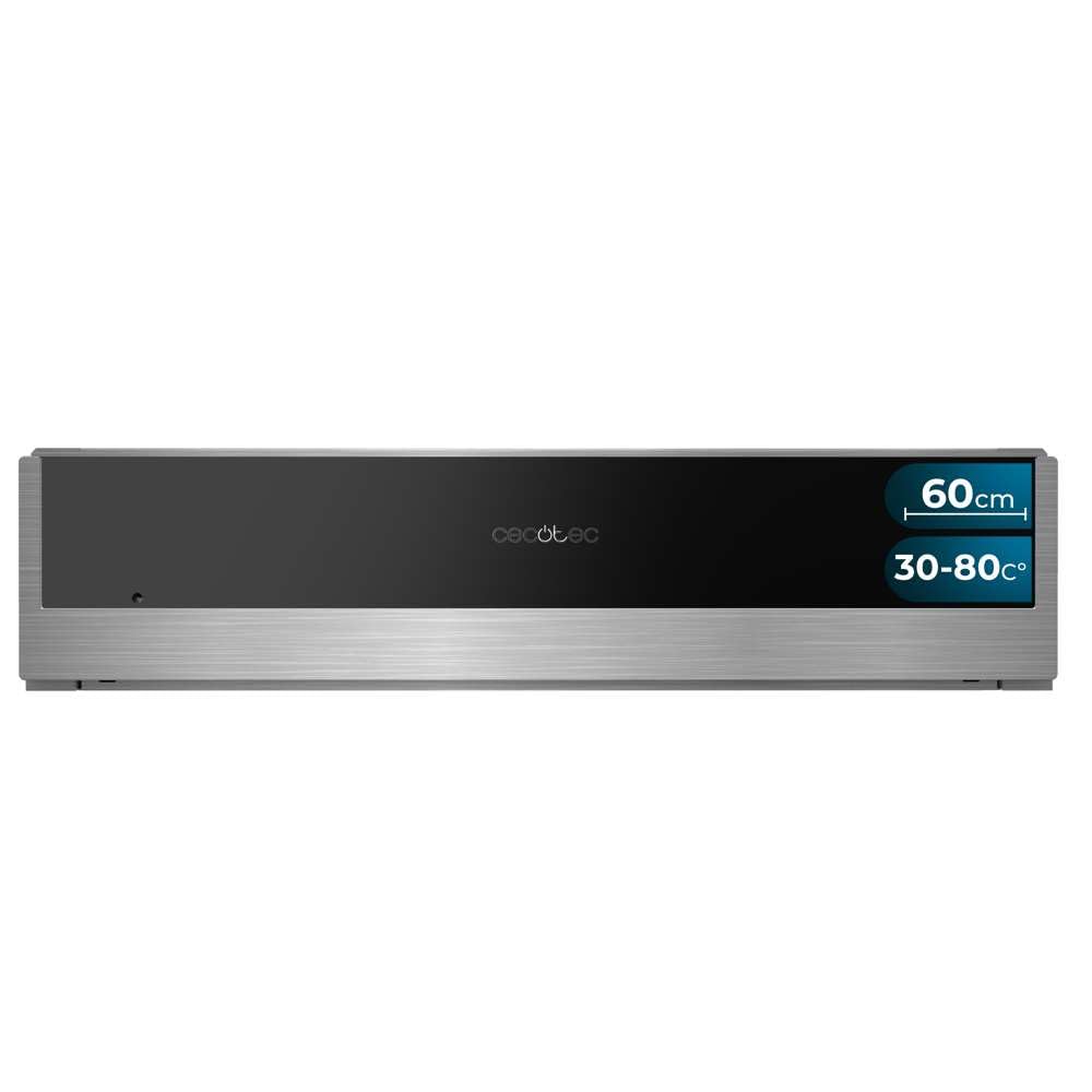 Cecotec Wärmeschubladen 60cm Bolero Hexa WD Edge 470W maximale Leistung, einstellbare Temperatur 30-