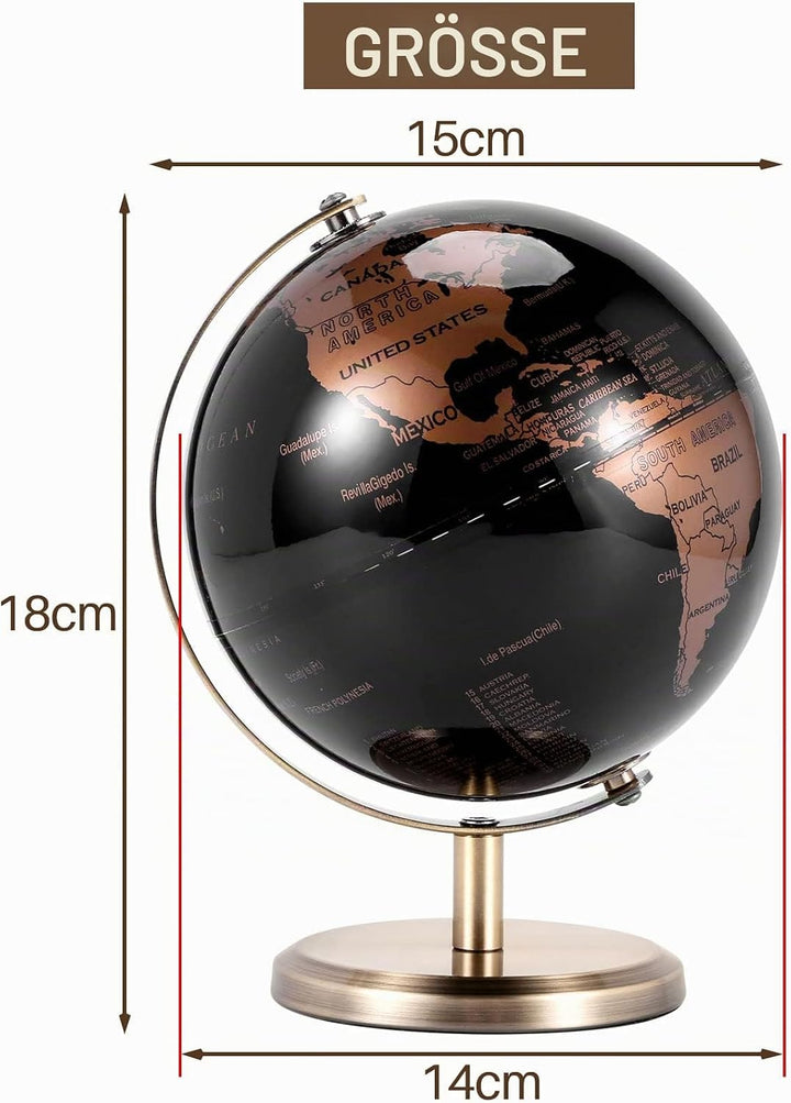 HADIIH Welt Globus Bild Karten Globus für Haus Tisch Schreibtisch Ornamente Geschenk BüRo Haus Dekor