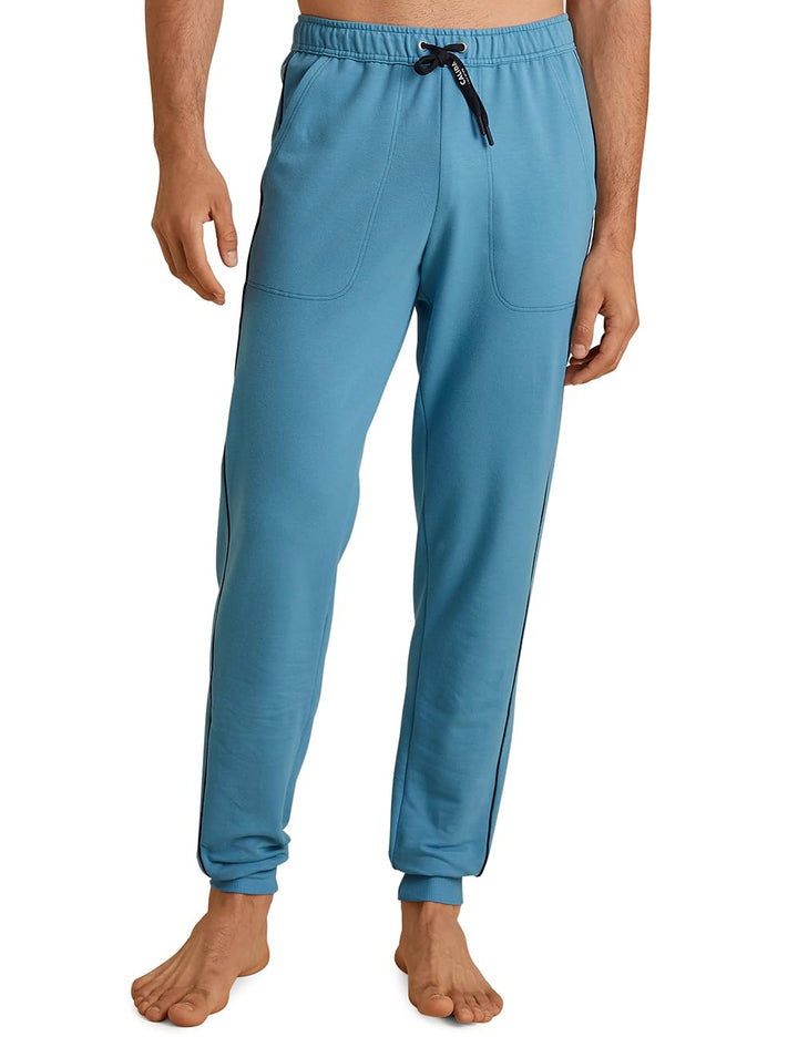 CALIDA Remix Basic Lounge Jogginghose Herren, mit Seitentaschen 46-48 Niagara Blue, 46-48 Niagara Bl