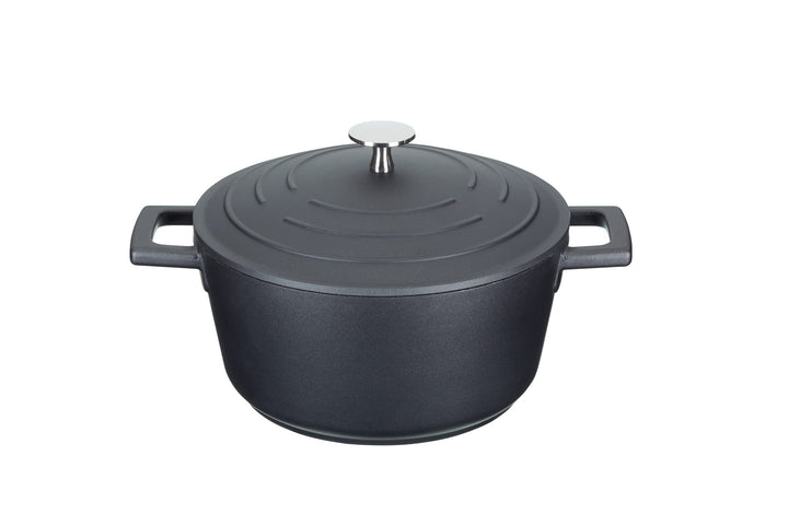 MasterClass Aluguss-Auflaufform, 20 cm/2,5 Liter, Geschenkverpackung, Schwarz 20 cm Deep Schwarz, 20