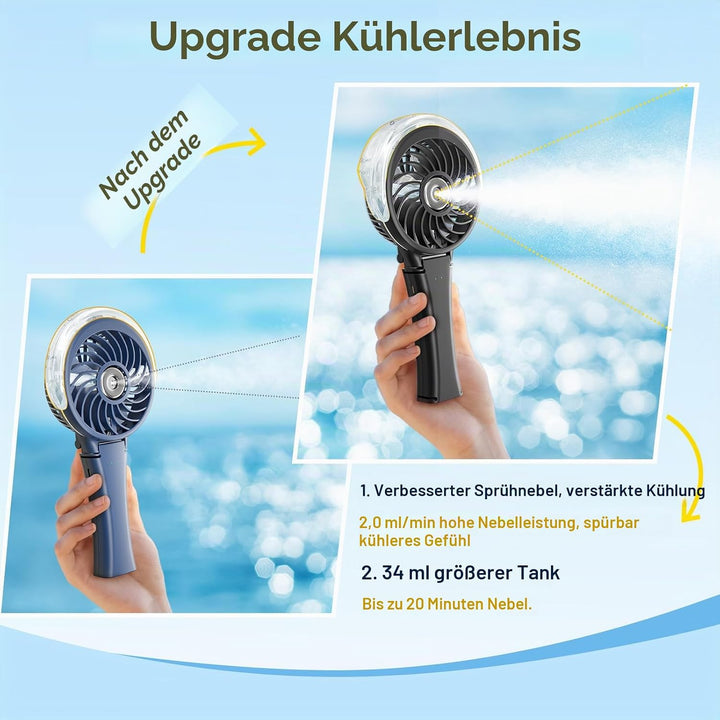 HandFan Handventilator elektrischen Ventilator-Schreibtisch USB-beweglicher Ventilator 3 Geschwindig