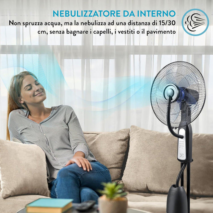 KLIMA Standventilator mit Sprühnebel Wasserkühlung Kühlfunktion DARDARUGA