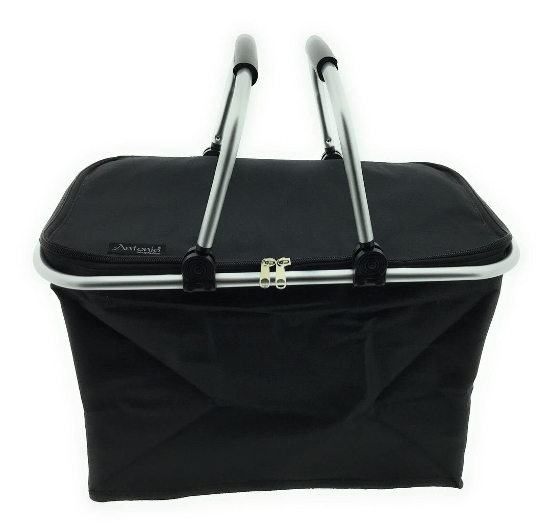 XXL Kühltasche Thermo Einkaufskorb Picknick Kühlbox Campingtasche faltbar stabil Rot Schwarz Grün, S