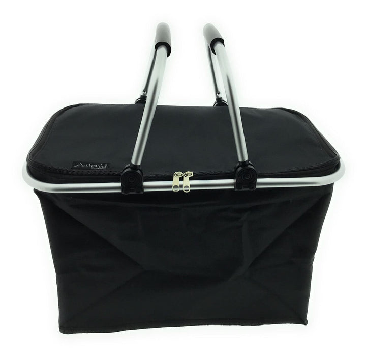 XXL Kühltasche Thermo Einkaufskorb Picknick Kühlbox Campingtasche faltbar stabil Rot Schwarz Grün, S