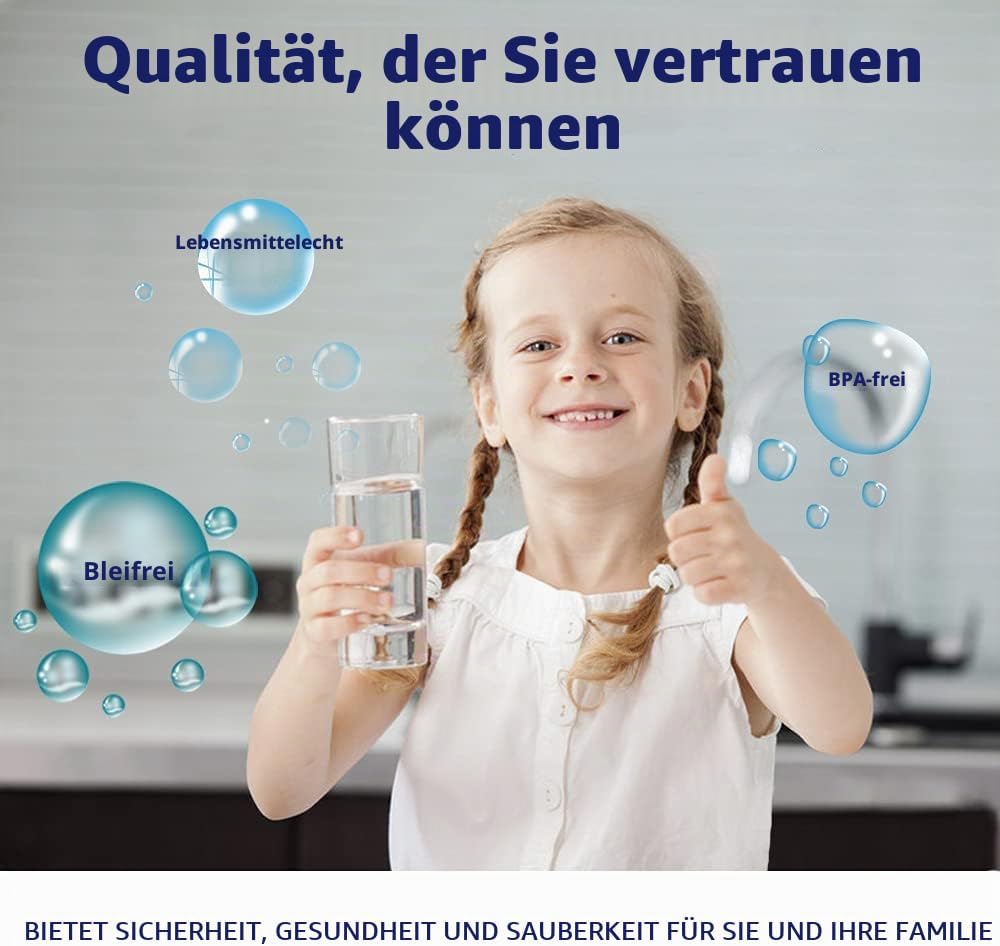 HUINING 2 STÜCKE Schwarzwasserfilter für Wasseraufbereitungseinheit Wasserfilter Ersatz Haushalt Was