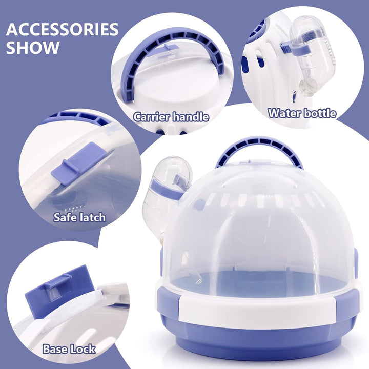 Hamster Carrier Käfig Portable Mäuse Travel Case Kunststoff Kleintier Carrier Ratte Carry Käfig mit