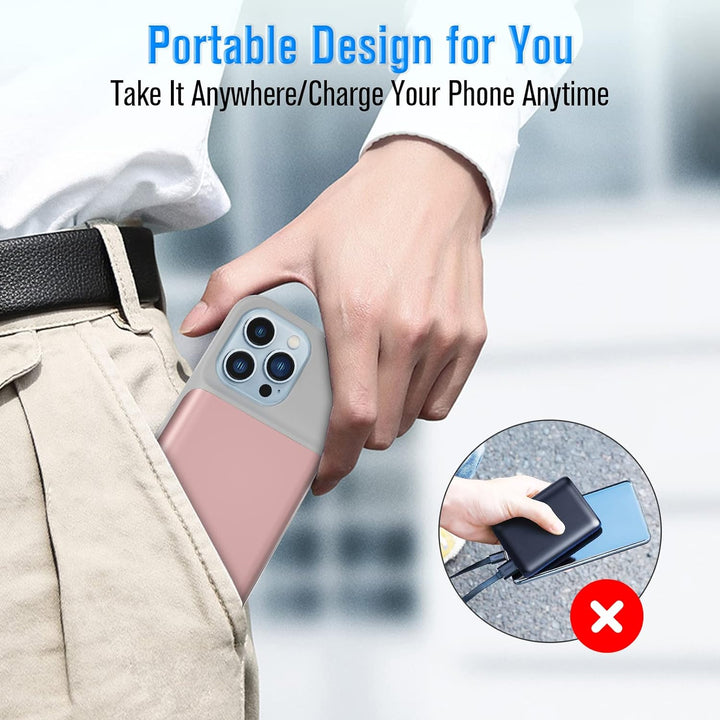 HUOBAO Batteriehülle für iPhone 13 Pro Max, [6000mAh] Ladegerät Hülle für iPhone 13 Pro Max, Schütze