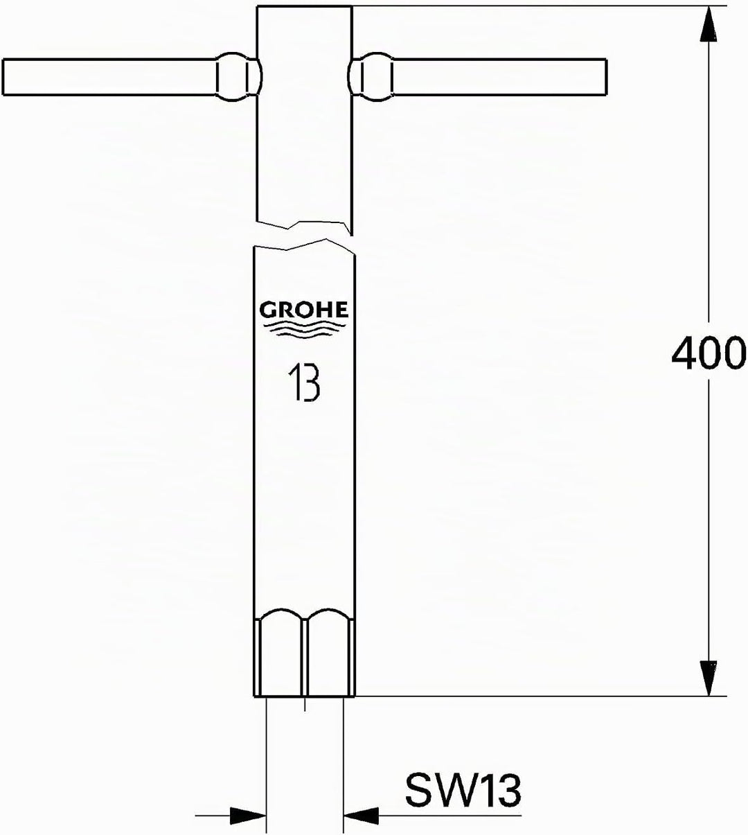 GROHE Montageschlüssel (SW 13, für Rapidmontage), 19017000 Sonstige, Sonstige