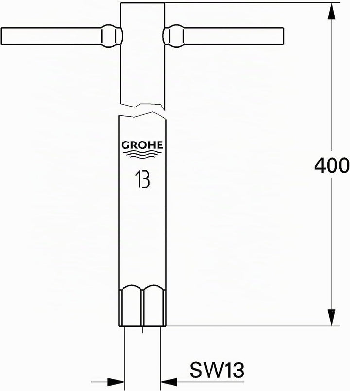 GROHE Montageschlüssel (SW 13, für Rapidmontage), 19017000 Sonstige, Sonstige