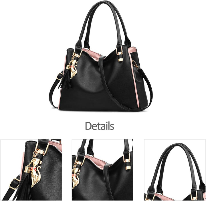 NICOLE&DORIS Damen Schultertasche Mode Handtaschen Hobos und Umhängetaschen für Frauen Gross Trageta