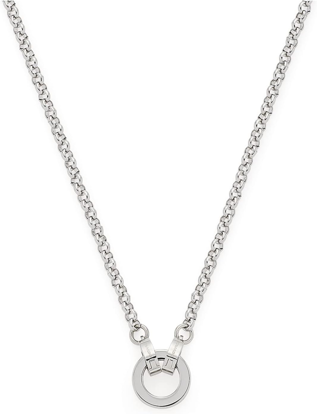Leonardo Jewels Clip&amp;Mix Paola Halskette aus Edelstahl, klassische silberfarbene Erbskette, mittelll