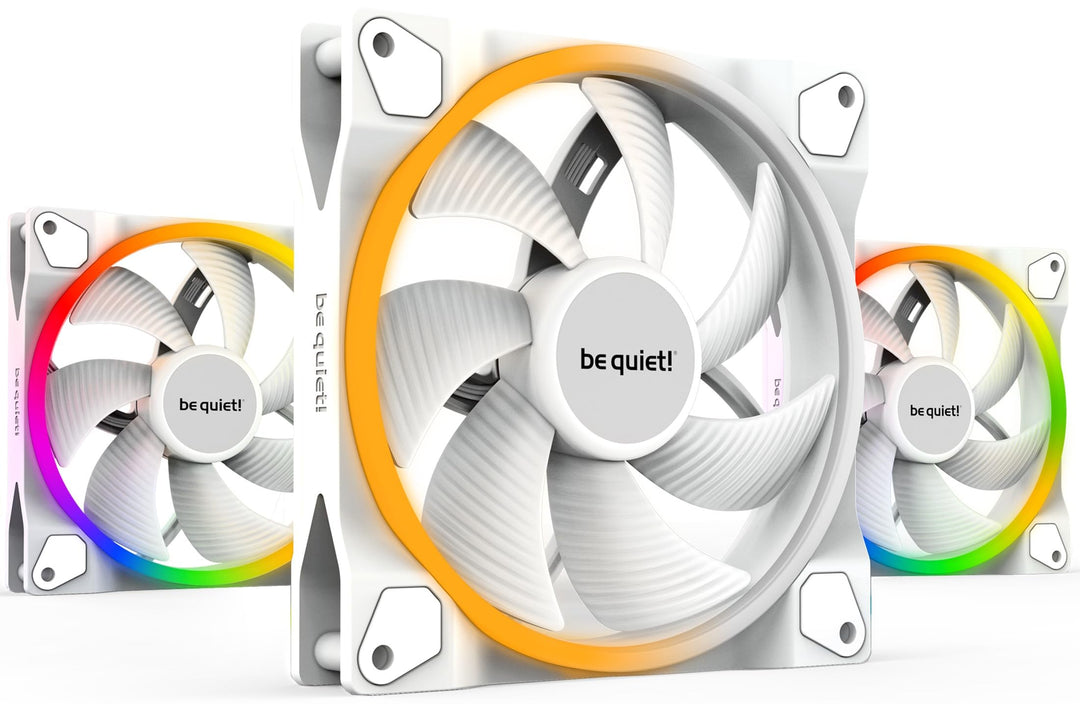 be quiet! Light Wings White 140mm PWM Triple Pack Gehäuselüfter, weiss, 3er Pack, BL102