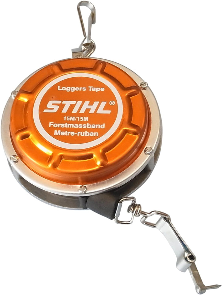 STIHL 0000 881 0800 Forstmassband in Metallgehäuse Selbstaufrollend mit einer Länge von 15 Meter