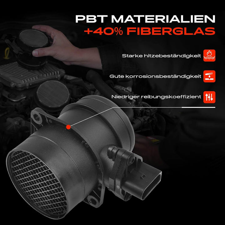 Frankberg Luftmassenmesser Kompatibel mit A8 C-a-y-e-n-n-e Golf IV/V J-e-t-t-a III New Beetle P-h-a-