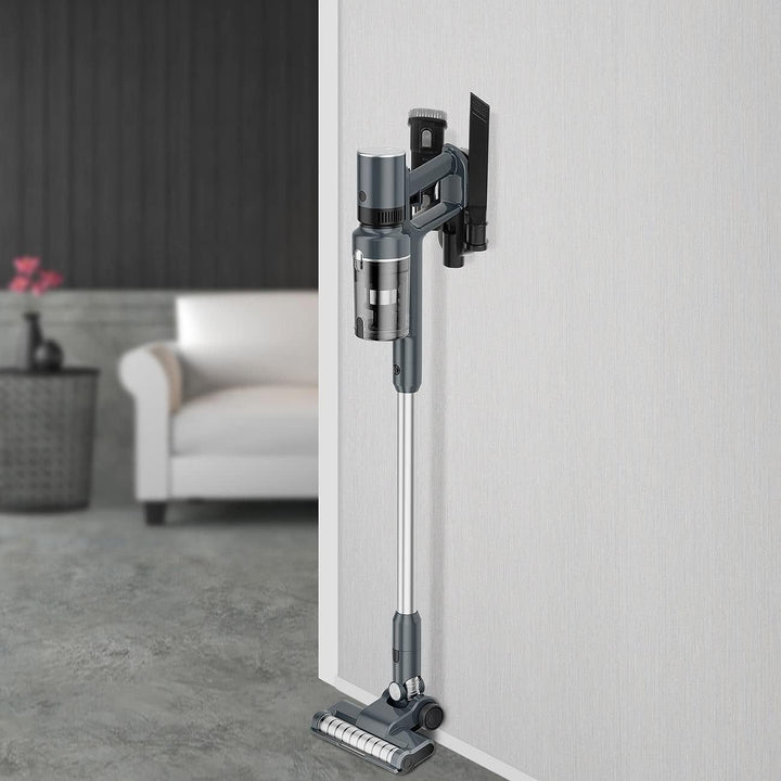 Sichler Haushaltsgeräte Akkusauger: 2in1-Akku-Zyklon-Hand- und Boden-Staubsauger, HEPA-Filter, 27 kP