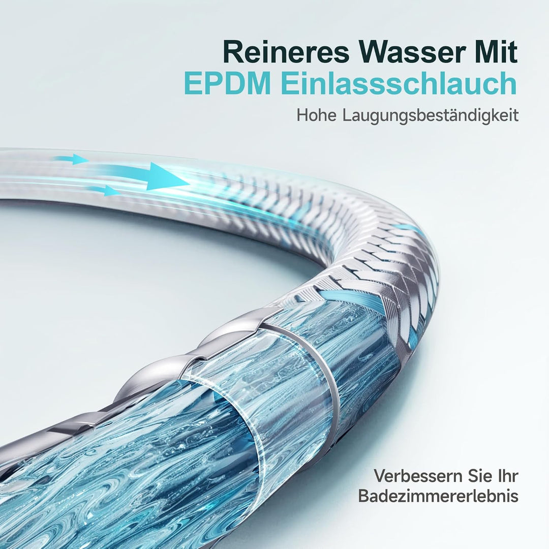 Wasserhahn Bad Messinggehäuse Waschtischarmatur mit Keramikkartusche Einhebelmischer für Badezimmer