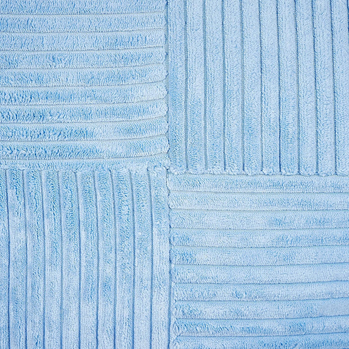 Set aus 2 dekorative Kissen aus Cord 43 x 43 cm Blau Millet