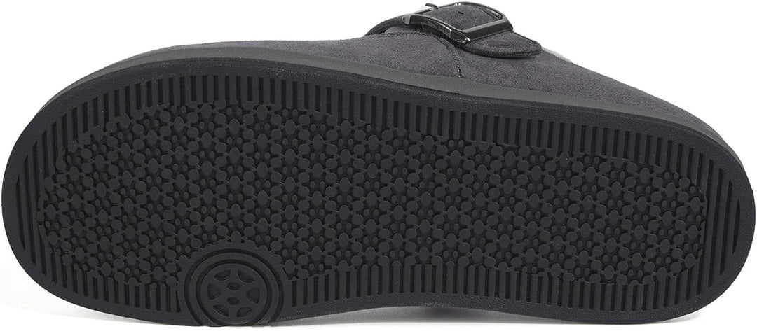 Sisttke Clogs Gefüttert Herren Damen Warme Hausschuhe Lined Suede Pantoletten Winter Slipper rutschf