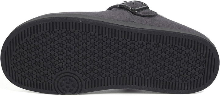 Sisttke Clogs Gefüttert Herren Damen Warme Hausschuhe Lined Suede Pantoletten Winter Slipper rutschf