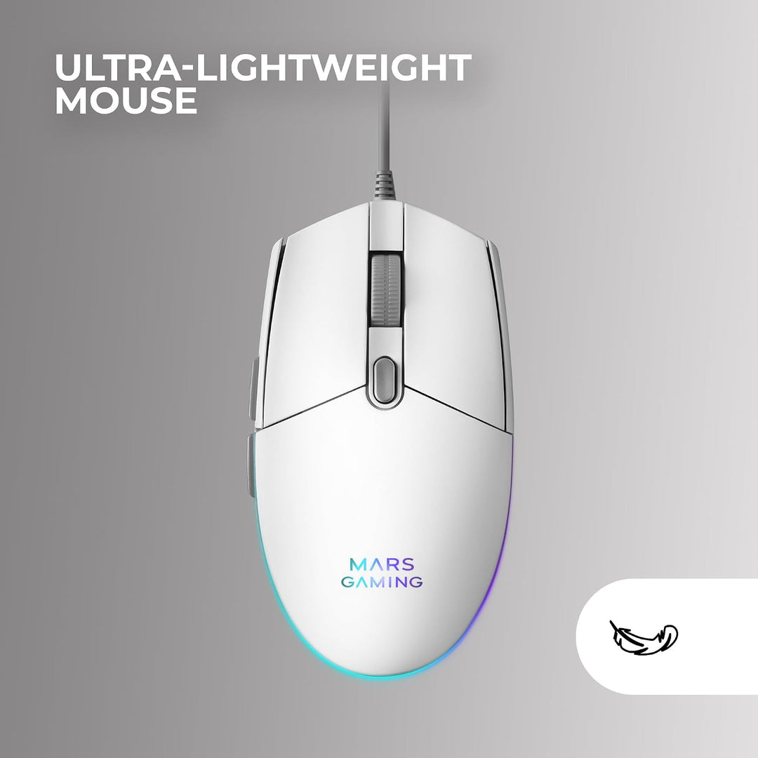Mars Gaming MCP-RGB3 Gaming Pack Tastatur Fixed RGB + Gaming-Maus RGB Flow 3200 DPI + Over-Ear RGB K