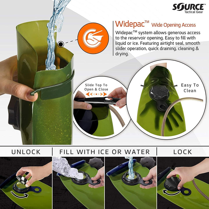 Source WXP Trinkblase Trinkrucksack Coyote 3 Liter / 100 oz., Coyote 3 Liter / 100 oz.