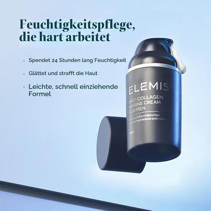 Elemis Pro-Collagen-Marine-Creme für Herren, Anti-Falten-Feuchtigkeitscreme für Herren, 1er Pack (1
