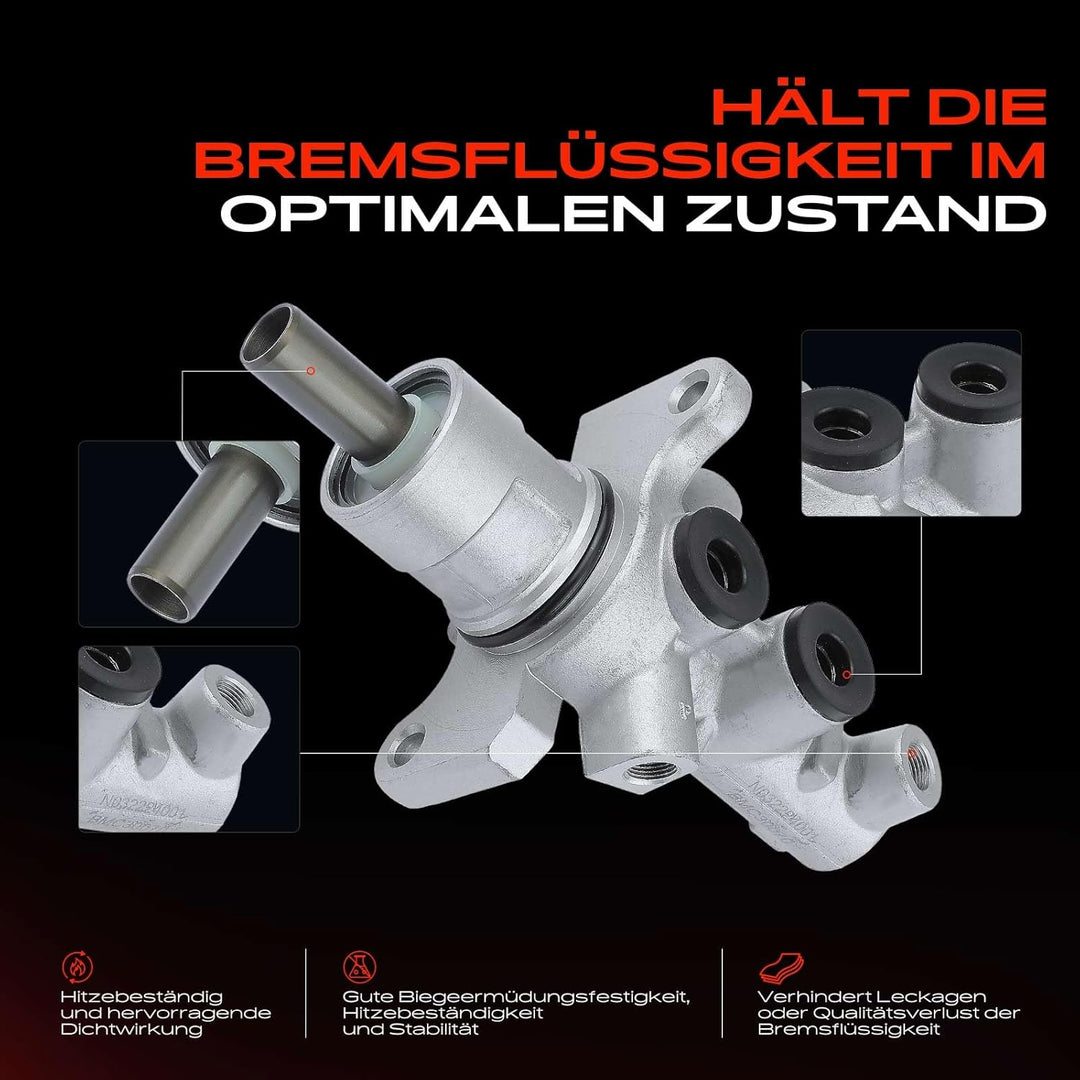Frankberg Hauptbremszylinder Bremszylinder Kompatibel mit 5er E39 2.0L-4.9L 1995-2003 7er E38 2.5L-5