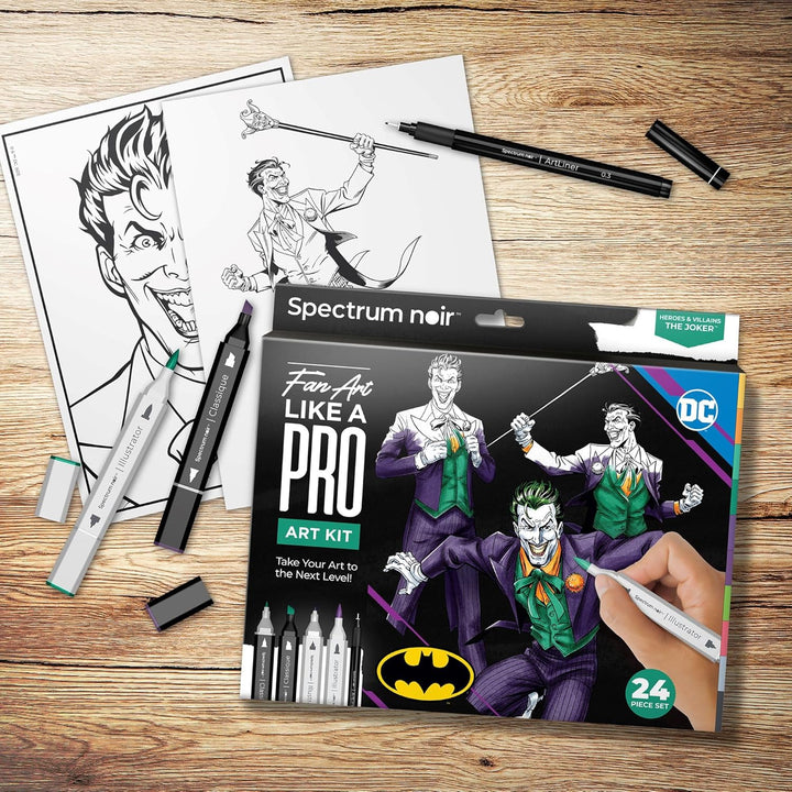 Spectrum Noir Pro Fan Art Set - 24-teilig - The Joker, Joker