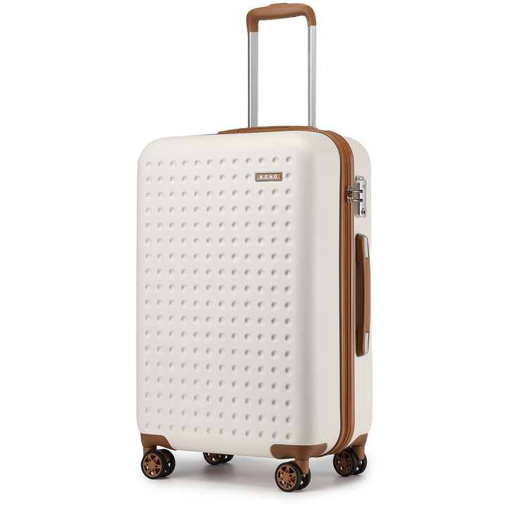 KONO Koffer Gross Reisekoffer 75 x 48 x 29 cm, Hartschalenkoffer aus ABS+PC mit TSA-Schloss, 4 Rolle