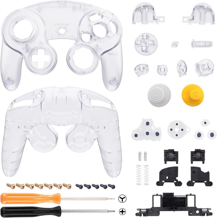 eXtremeRate Grips Case Shell kompatibel mit Nintendo Game Cube Controller, DIY-Ersatz Griff Gehäuse/
