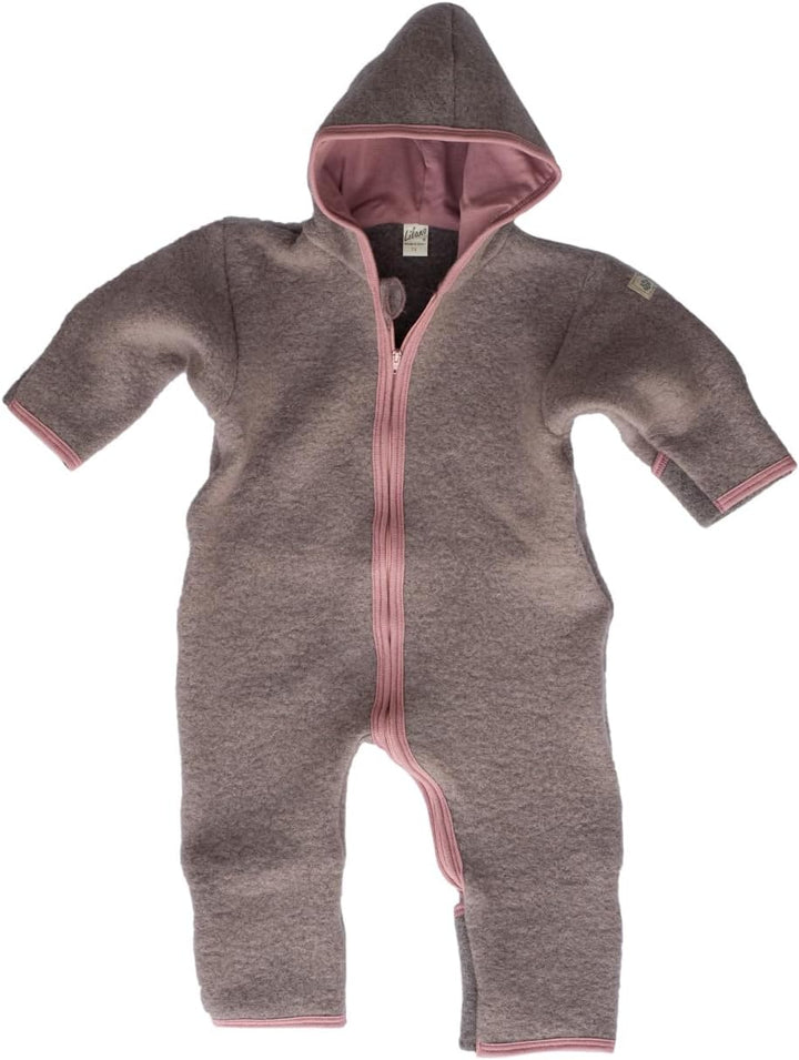 Lilano, Wollfilz Winter Anzug mit gefütterter Kapuze, 80% Wolle (kbT), 20% Baumwolle (KBA) 56 Mauve,