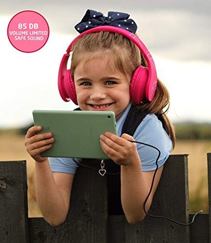 Kinder Kopfhörer, PowerLocus KinderKopfhörer Bluetooth mit 85dB Lautstärkebegrenzung, Faltbar mit Tr