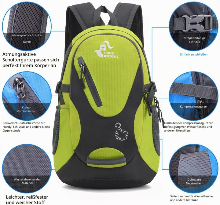 Bseash Kleine Grösse 20L leichte wasserdichte Rucksack, Outdoor Sport Travel Daypack für Radfahren W