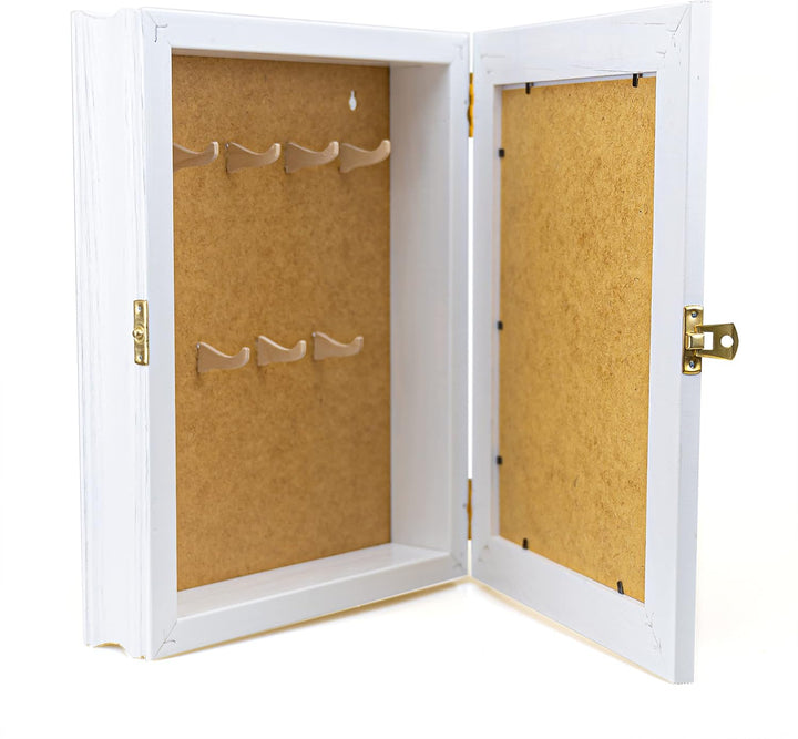 Schlüsselkasten aus Holz, Hängeschrank mit Schlüsselbrett, Wandorganizer für Schlüsselaufbewahrung,