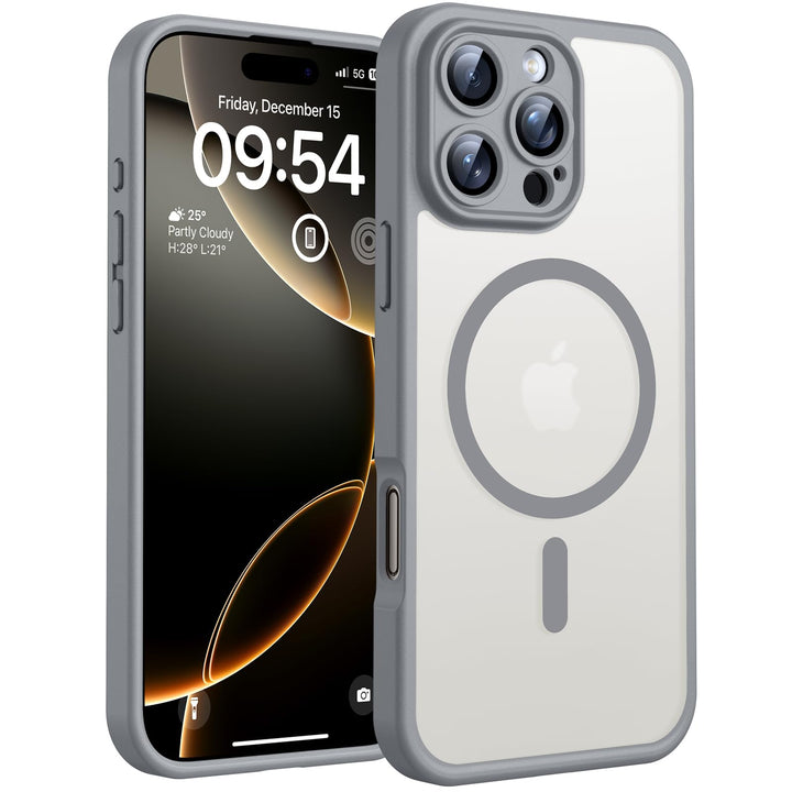 TOCOL 3 in 1 für iPhone 16 Pro Hülle für Magsafe, mit 2 Schutzglas, Vollständiger Kameraschutz Stoss