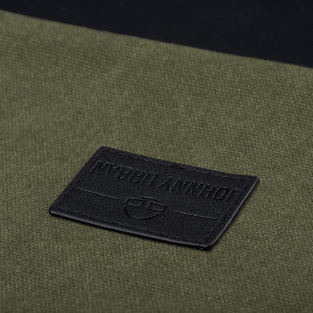Johnny Urban Turnbeutel Damen &amp; Herren Grün Schwarz - Luke - Beutel Rucksack mit Kordelzug - Baumwol