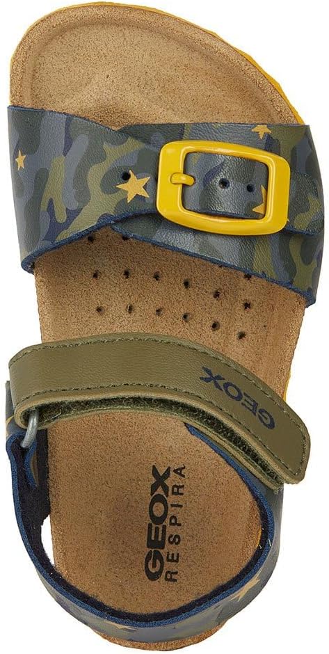 Geox Baby - Jungen B Sandal Chalki BoySandal 20 EU Sage Ochreyellow, 20 EU Sage Ochreyellow