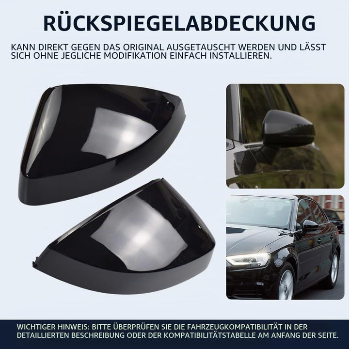 Auto Spiegelkappen1 Paar Tür Aussenspiegelkappe Rückspiegelkappe Seitenspiegel Abdeckungen für A-udi