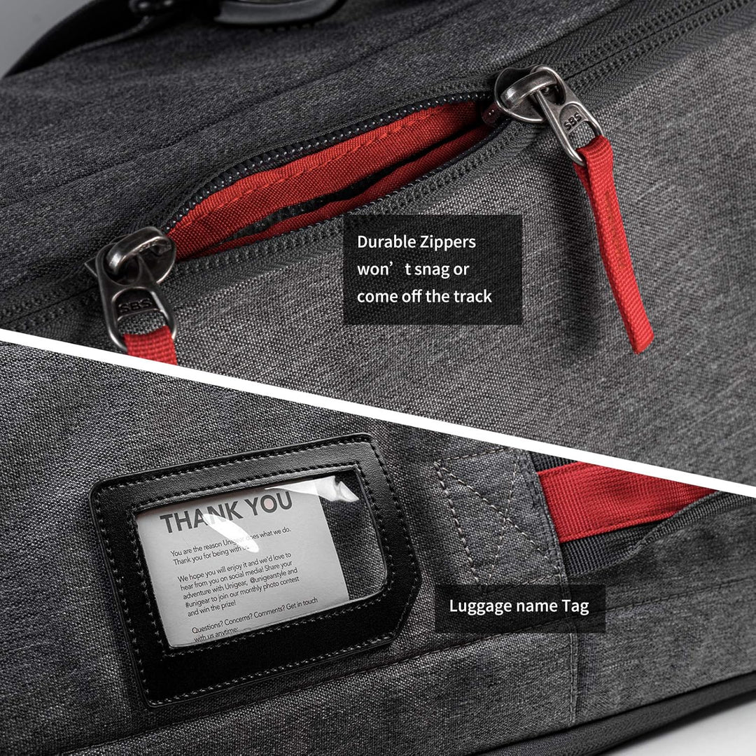 Unigear Skitasche Doppelt gepolstert, Snowboardtasche, Langlauf-Ski-Tasche für 1 – 2 Paar Ski 165/17