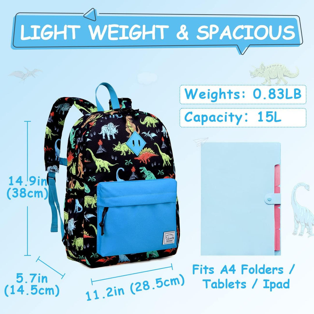 VASCHY Rucksack für Kinder, niedlich, Jungen, wasserdicht, leicht, Kindergarten, Schulranzen, Mädche