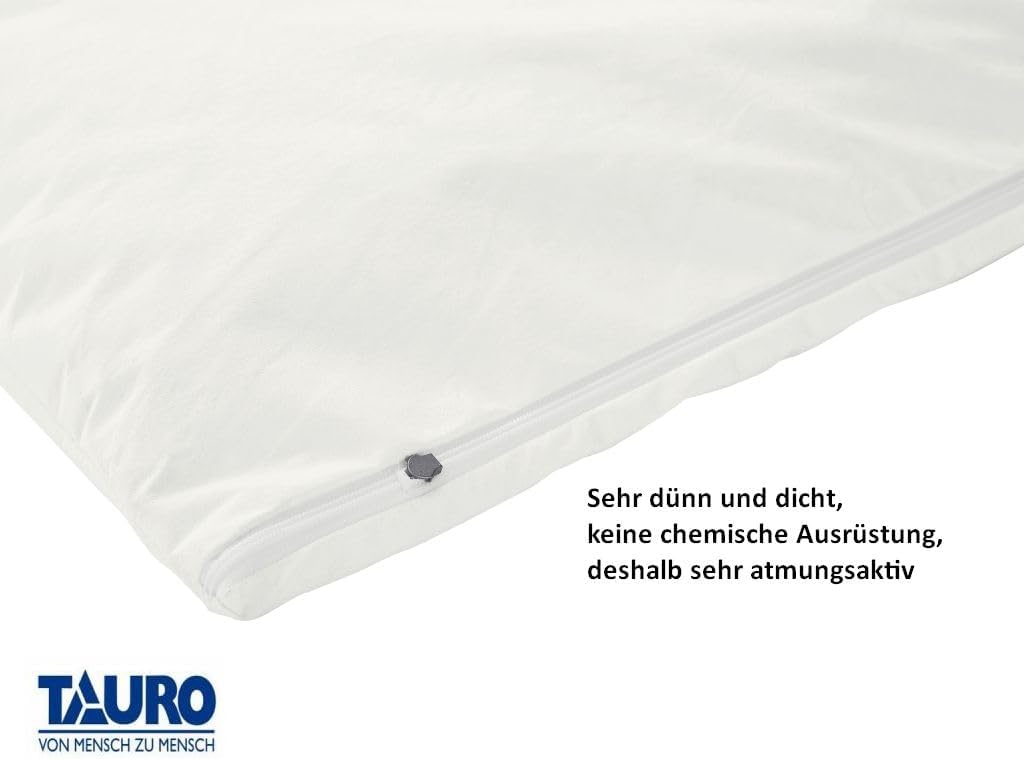 Matratzenbezug Encasing 160 x 200 cm Milbenkotdicht rundum Höhe 20 cm Zertifiziert TAURO (24604) 160