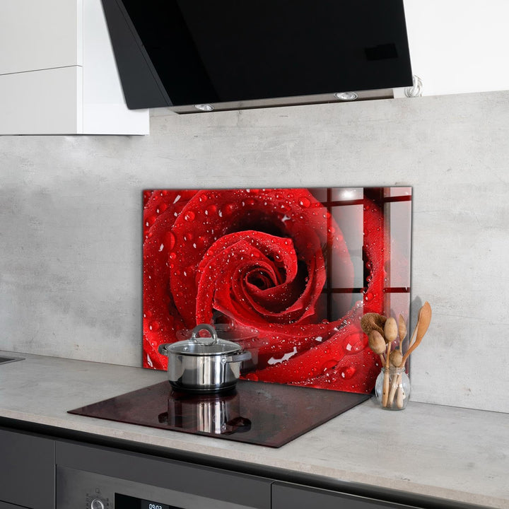 Wallfluent Fliesenschutz Mit Motiv Küchenrückwand Spritzschutz Gehärtetes Glas Glasrückwand 80x60cm