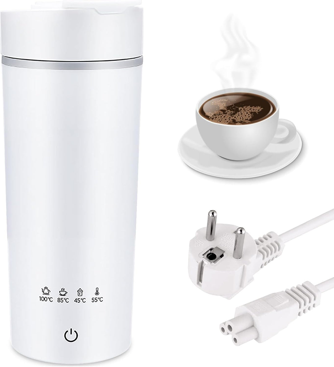 Kleiner Tragbarer Wasserkocher, Reise Wasserkocher Klein, 400ml Mini Electric Kettle, Tragbarer Elek