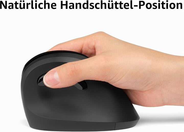 Kensington Kabellose ergonomische vertikale Maus, Wireless Pro Fit Ergo Vertikale Computermaus mit S